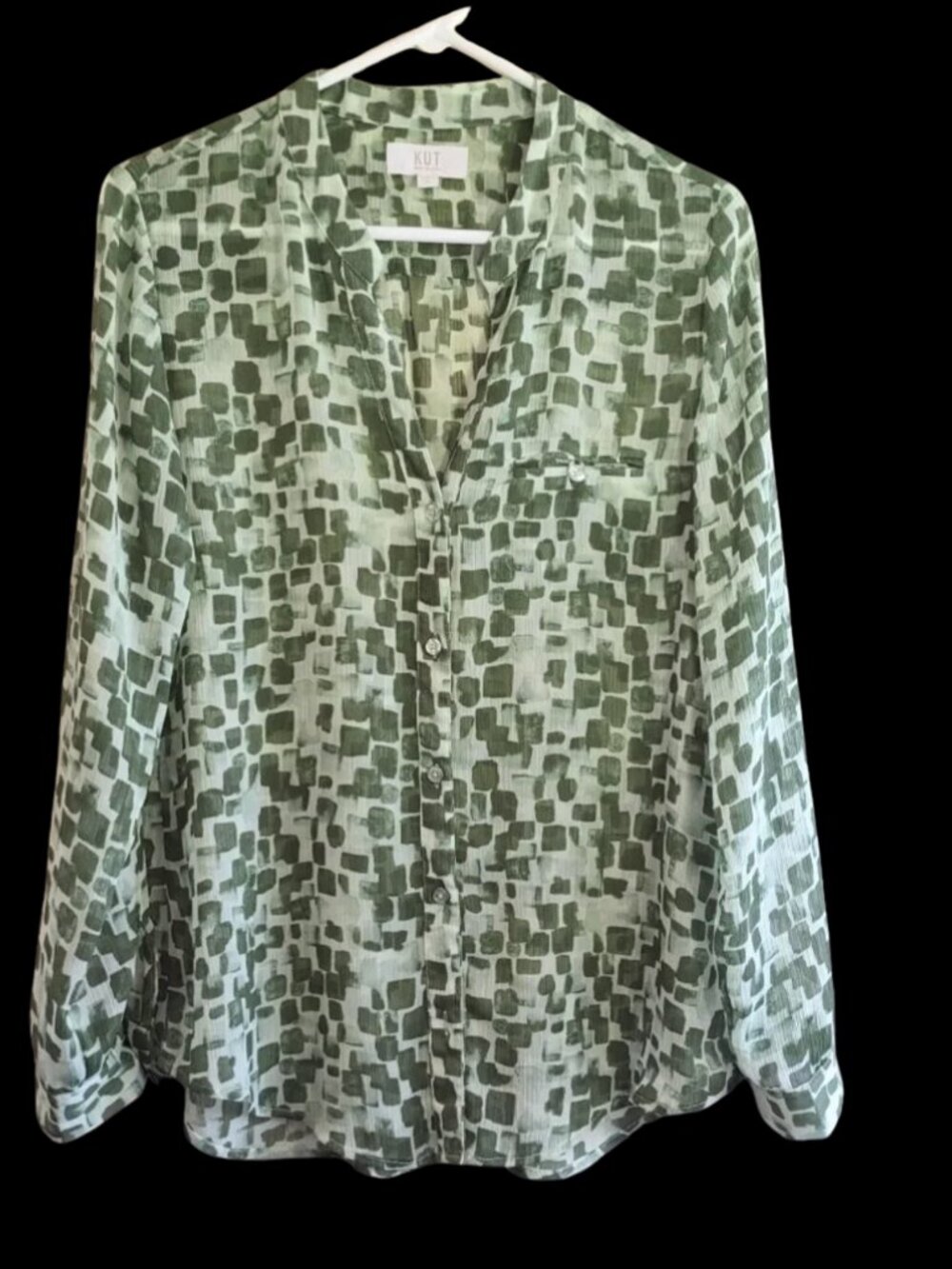 Kut from the Kloth sheer blouse